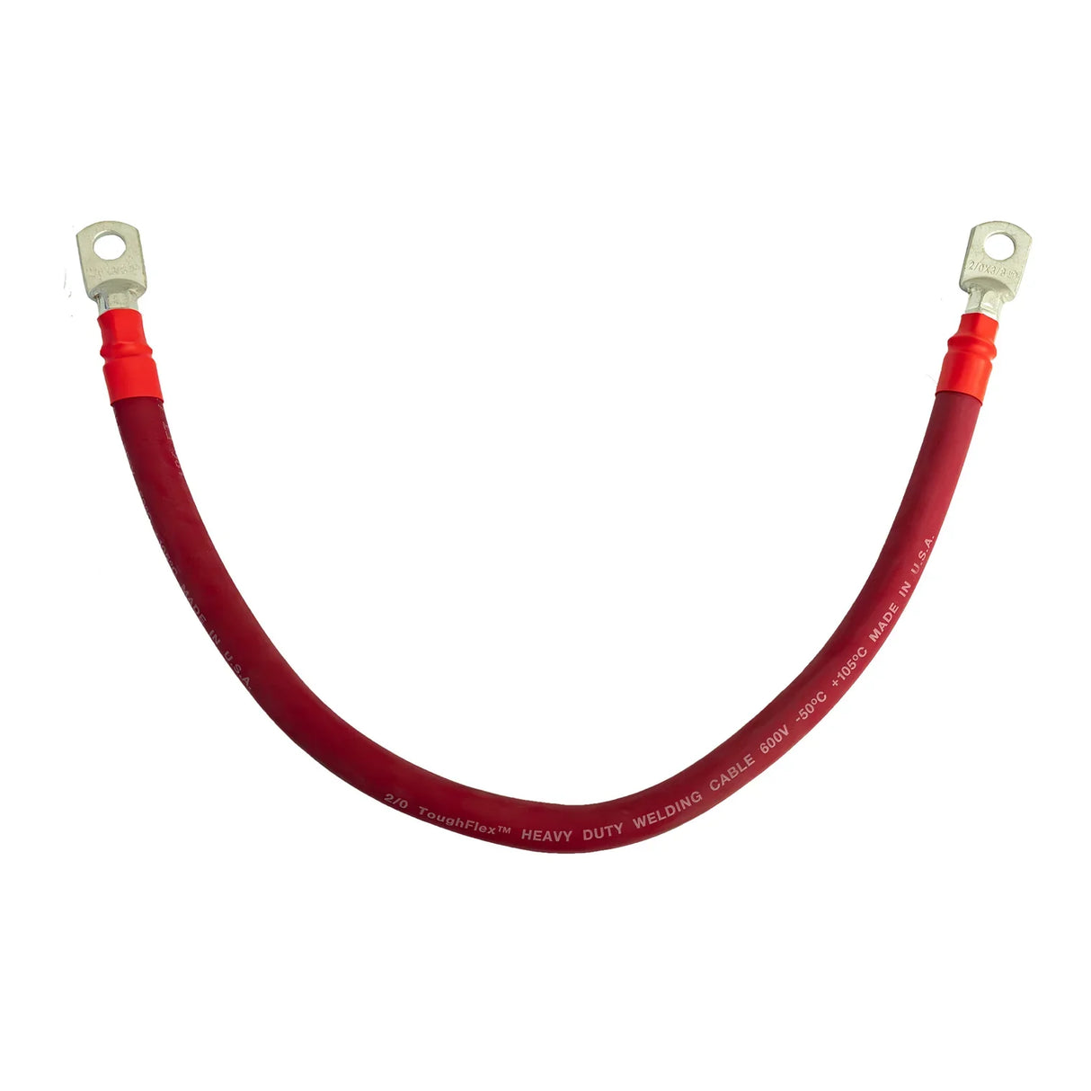 All red interconnection solar battery jumper cable