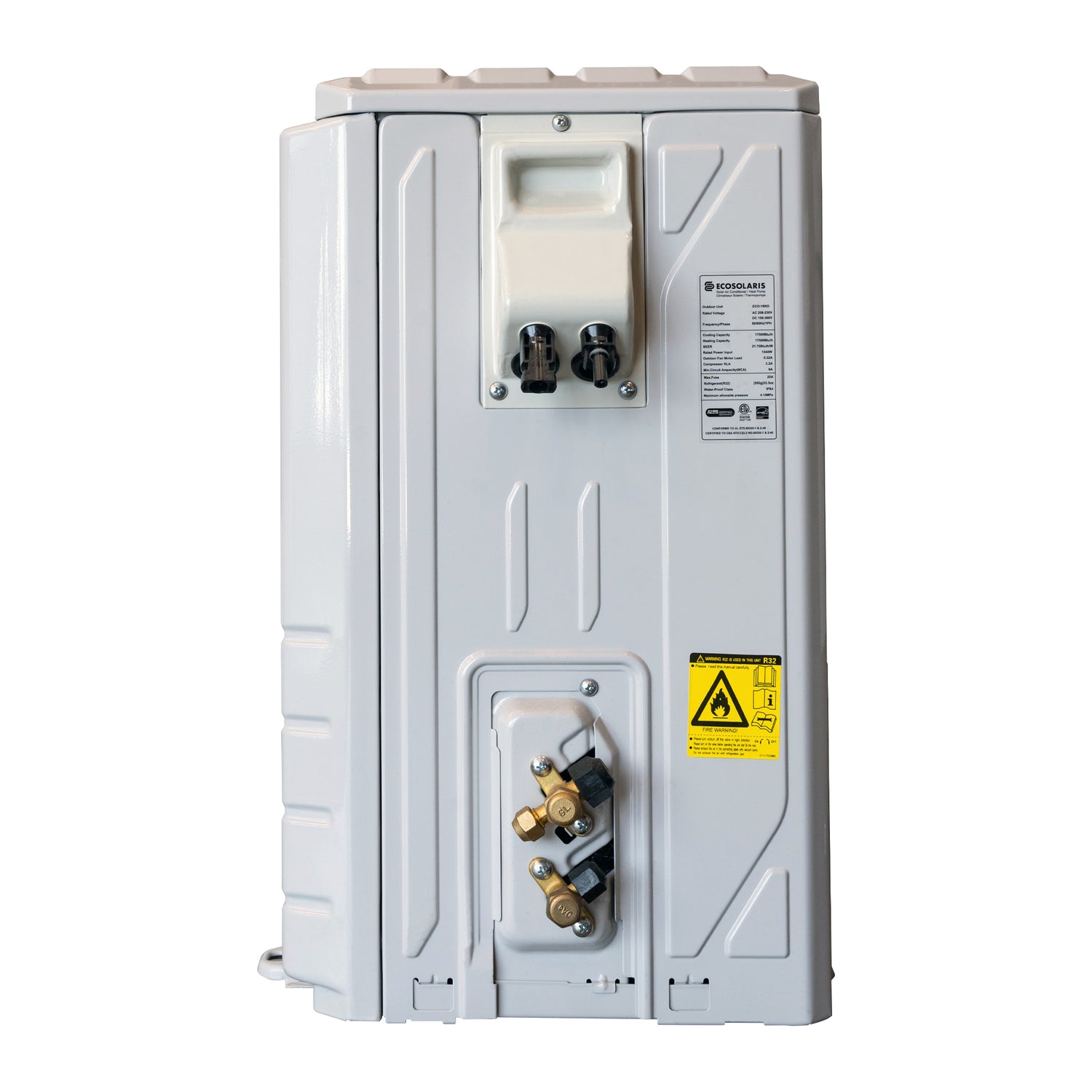 ECOSOLARIS 18 000 BTU Hybrid Solar Mini-Split—Air Conditioner Heat Pump | Energy Star Certified