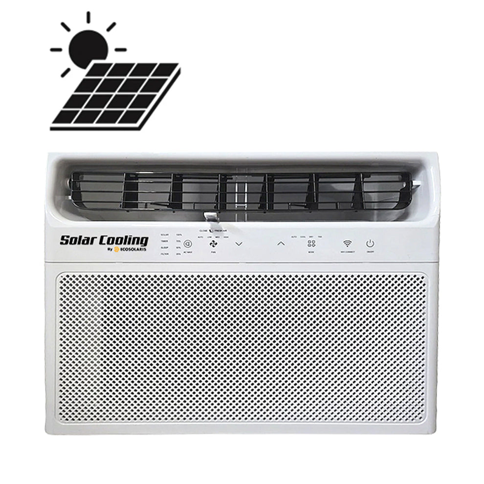 Hybrid ACDC Solar Window AC
