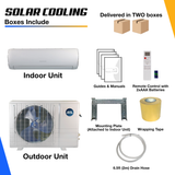 Thermopompe et climatiseur mural solaire hybride SOLAR COOLING 18 000 BTU — Certifiée Energy Star — SEER2 21,7