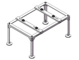 Ground stand for Ecosolaris solar AC air conditioner - top view left