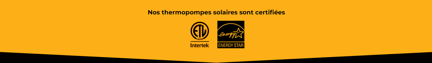 Thermopompes solaire Ecosolaris Energy Star ETL Intertek