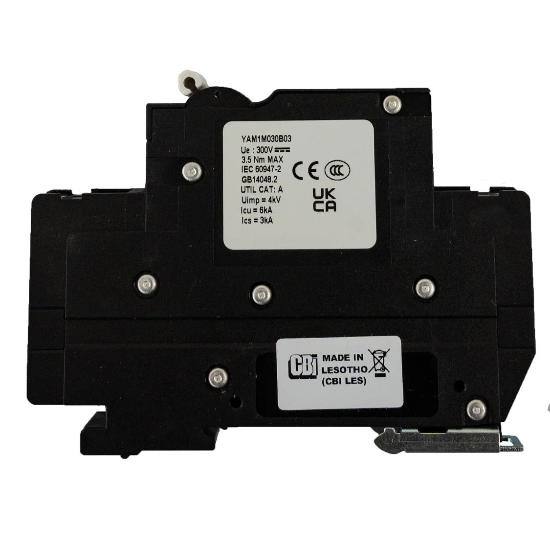 MidNite Solar, 30A, 300 VDC, DIN rail mount breaker, 13mm wide | MNEPV30-300