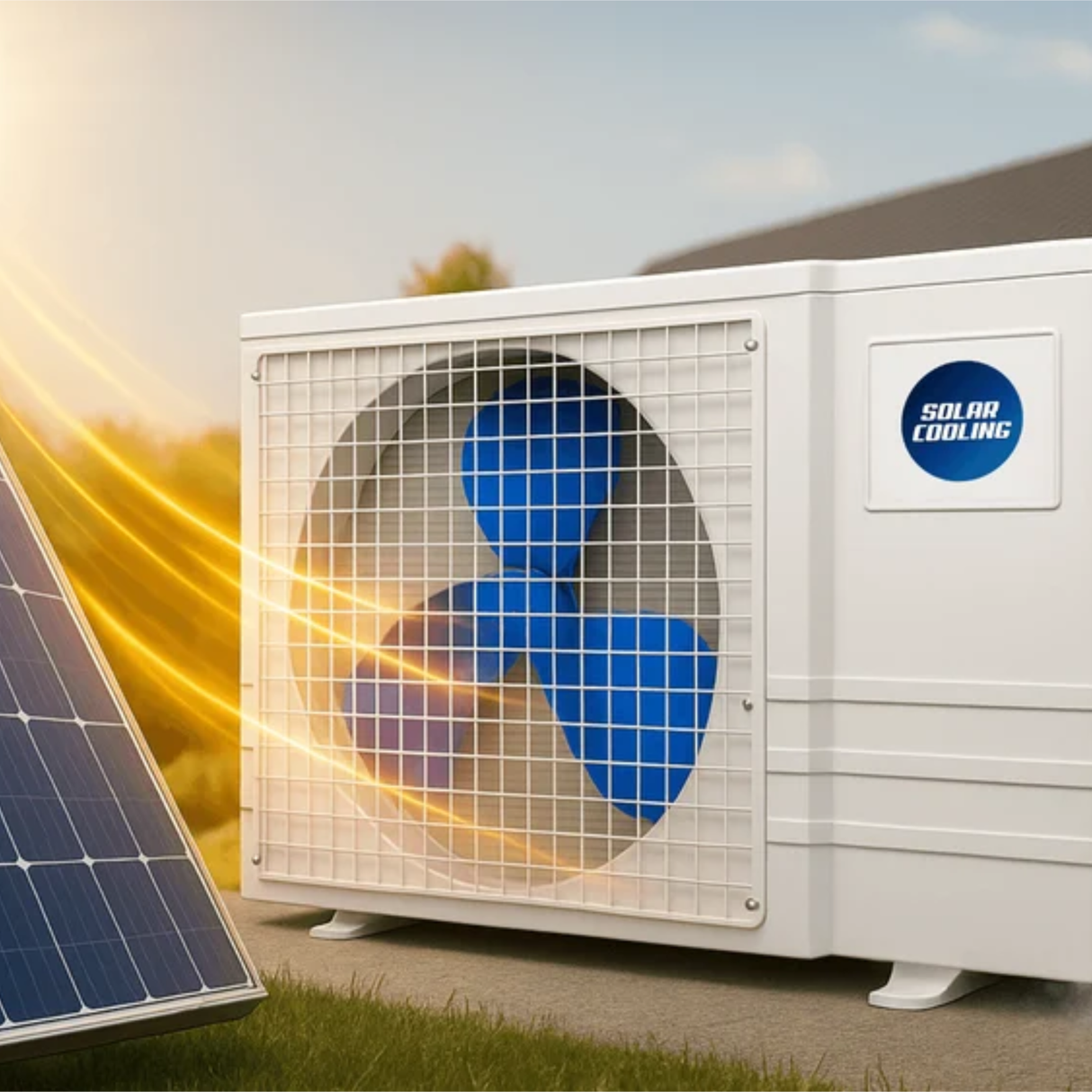 Thermopompe et climatiseur mural solaire hybride SOLAR COOLING 18 000 BTU — Certifiée Energy Star — SEER2 21,7